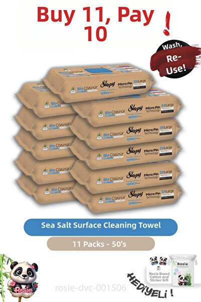 Sleepy ملح البحر القابل للذوبان الحيوي 50 قطعة، اشترِ 7 واحصل على 6، منشفة تن...