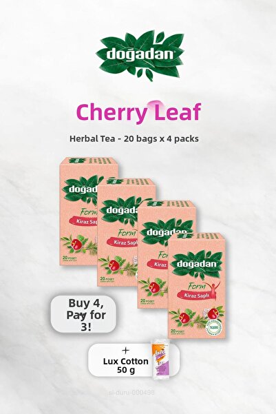 Doğadan شاي فورم بمقبض الكرز اشترِ 4 واحصل على 3 مجانًا وروزي باموك