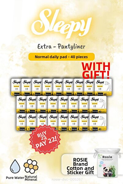 Sleepy اشتري 25 واحصل على 22 قطعة إضافية من الفوط اليومية العادية المكونة من ...