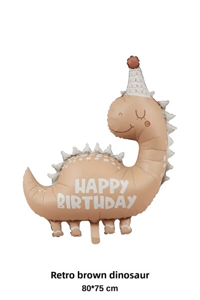 Bunloon بالون من الفويل على شكل ديناصور مقاس 80x75 سم لتزيين حفلات أعياد الميلاد