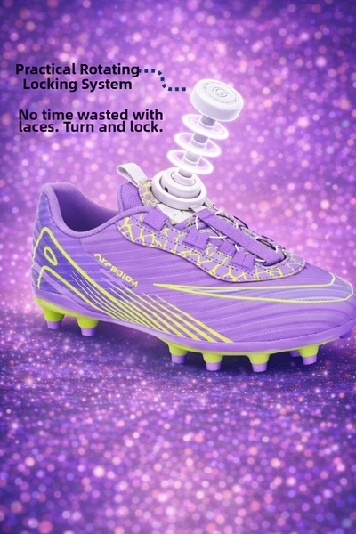 AİRBOOM Mechanism Lace-Up Carpet Field and Grass Floor Football Shoes for Chi...