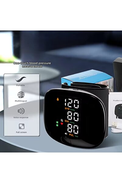 Teknoşık Sesli Dijital Bilek Tansiyon Aleti – Akıllı Dokunmatik LCD، Sharj Ed...