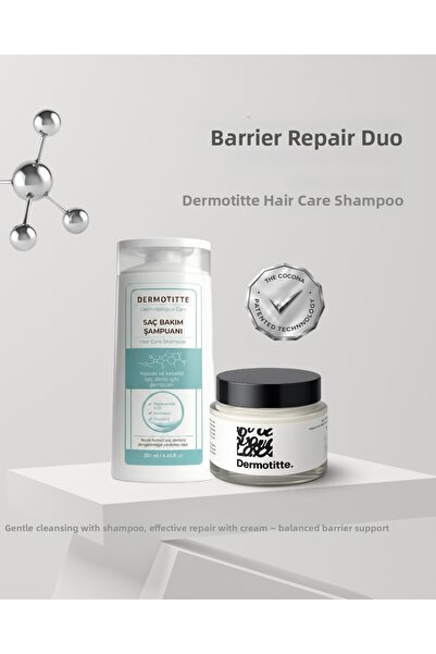 Dermotitte. مجموعة إصلاح حاجز ديرموتيت |   شامبو العناية بالشعر 250 مل + كريم...