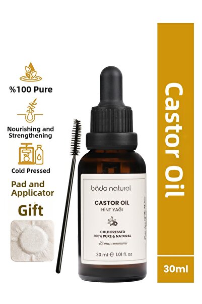 Bade Natural زيت الخروع النقي 100% 30 مل - معصور على البارد