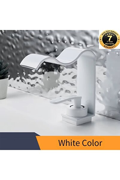 OEM صنبور حوض الحمام نيو هارت موديل شيلالي لون أبيض مستورد بضمان 7 سنوات