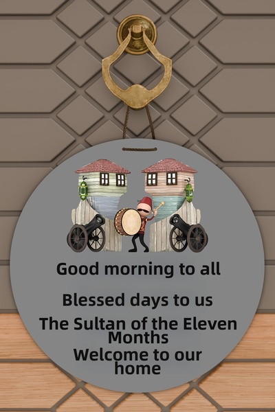 Dormot Imprimare digitală de înaltă calitate, ornament pentru ușă cu tema „Su...