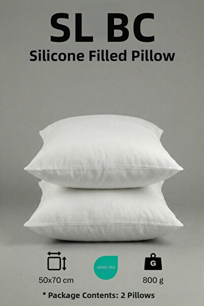 Salbace Pack of 2 Antiallergic Bead Silicone Pillows 800 Gr