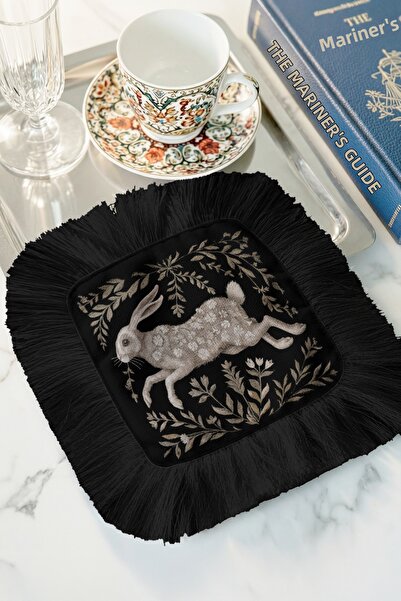 Evimde Bambaşka Șervețel elegant pentru prezentare, cu model de iepure și fra...