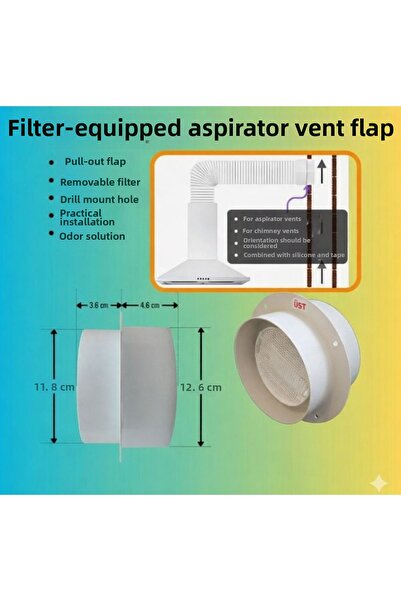 YAPI KALİTE Clapa de fum pentru hota aspiratoare