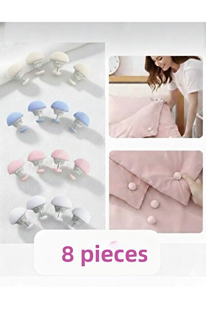 Pink Cat Kitchen 8 Pcs Bed Sheet Quilt Duvet Cover Clip Quilt Holder Quilt Clip