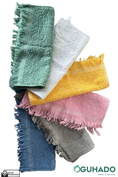 GUHADO منشفة مطبخ 6 قطع مقاس 30x50 سم| قماش للتجفيف| منشفة يد