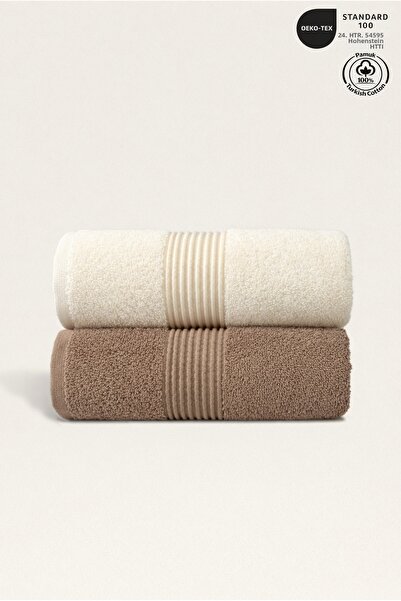 Ellaline Set de 2 prosoape 100% bumbac certificat pentru față de mână prosop ...