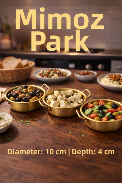 MİMOZA PARK 1 Piece Gold Breakfast Serving Bowl Sauce Bowl Snack Bowl – 304 S...