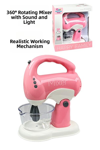 Brother Toys Realistic Mixer Blender Toy with Whisk, Moving Sound and Light, ...