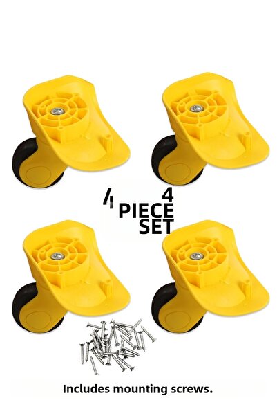 My Valice 4 عجلات حقيبة سفر للأطفال باللون الأصفر