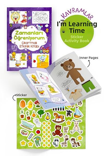 Marvel Concepts – I'M Learning about Time – Activity Book with Stickers - Age...