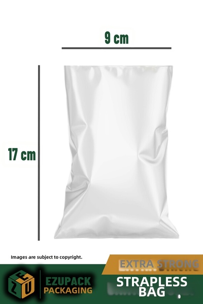 Ezupack 100Pcs 9X17 Plain (No Tape) Transparent Gelatin Glossy Cookie Accessory Bag Packaging Package