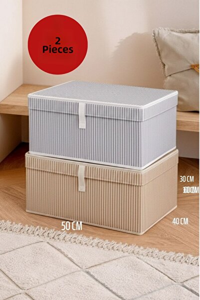 ALAS 2 Multi-Colored Under-Bed Maxi Size Clothing Storage Boxes