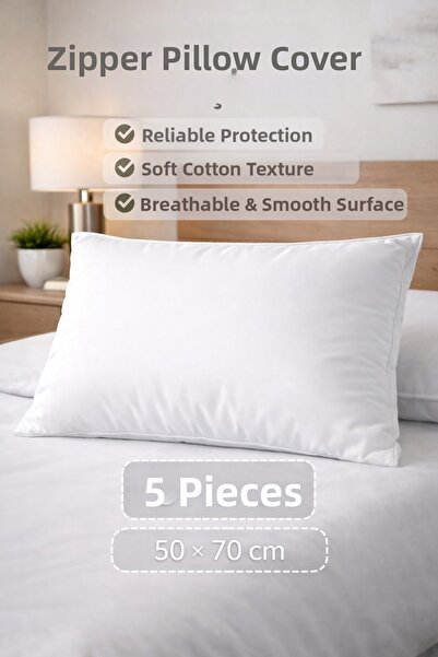 miar home perde tekstil Inner Pillowcase Zippered 5 Pieces Liner 50X70 cm Pil...