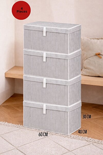 ALAS 4 قطع من صناديق التخزين متعددة الأغراض ذات الحجم الكبير للتنظيم تحت السرير