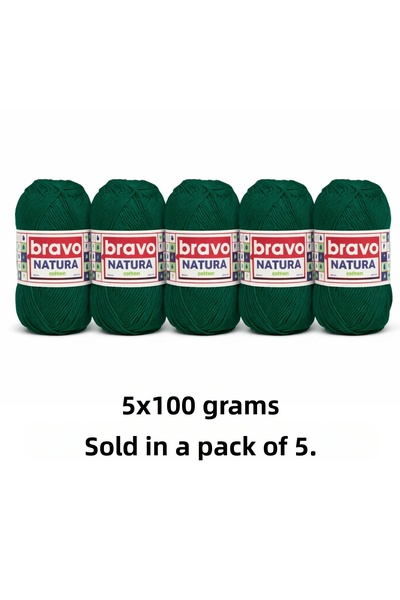 Bravo Natura Cotton Green 206 Cotton Yarn 100Gr 200Mt