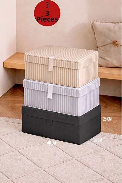 ALAS 3 Pieces of Underbed Storage Bags & Pillow Mini Small Storage Bags