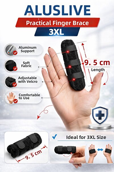 ALUSLİVE Practical Finger Splint 3XL Large Size