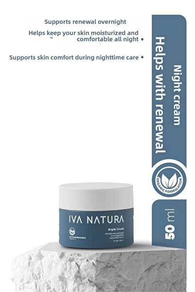 Iva Natura Organic Night Cream with Immortelle Flower & Lemongrass Extract – ...