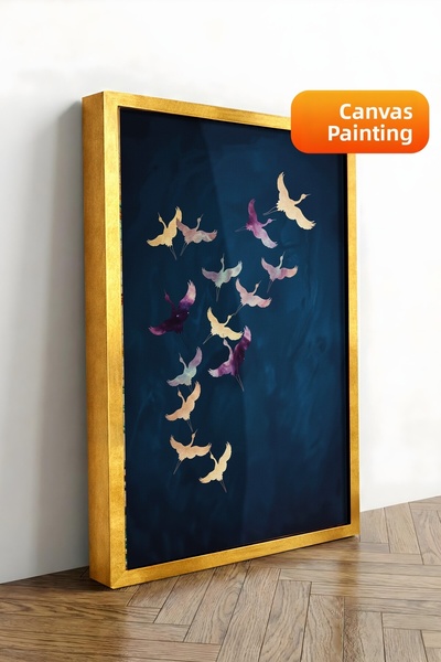 Postifull Pictură murală, Tablou pe pânză cu ramă aurie de lux, Seria Ritual,...