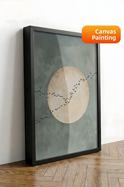 Postifull Pictură murală, Tablou pe pânză cu ramă neagră de lux, Seria Ritual...