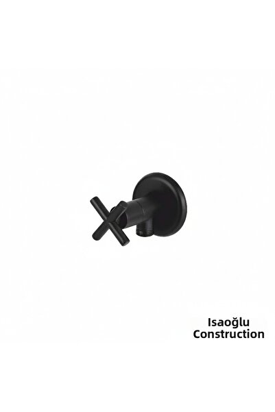 İSAOĞLU YAPI صنبور مياه أسود غير لامع، مصنوع من مادة النحاس، صنبور مياه أسود ...