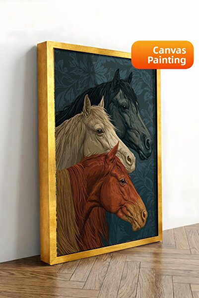 Postifull Pictură murală, Tablou pe pânză cu ramă aurie de lux, Seria Ritual,...