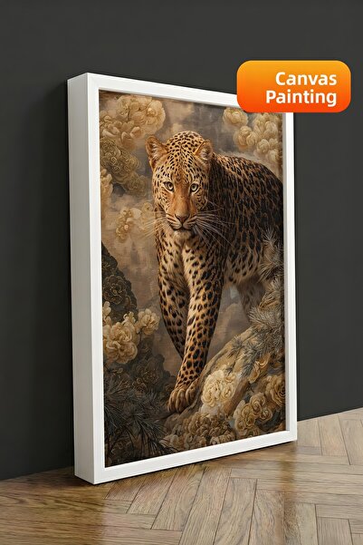 Postifull Pictură murală, Tablou pe pânză cu ramă albă de lux, Seria Ritual, ...