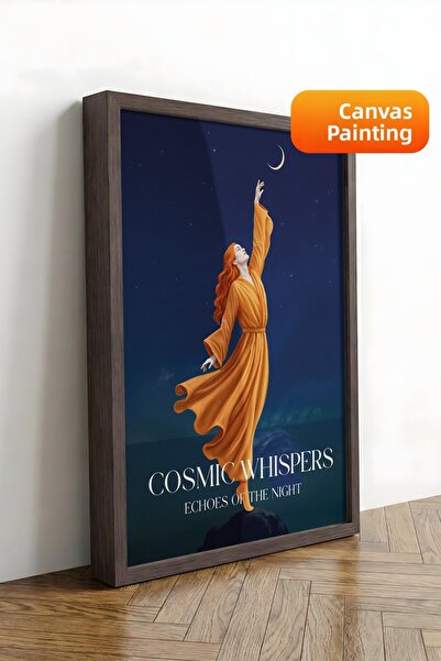 Postifull Pictură de perete, Tablou pe pânză cu ramă maro de lux, Seria Ritua...