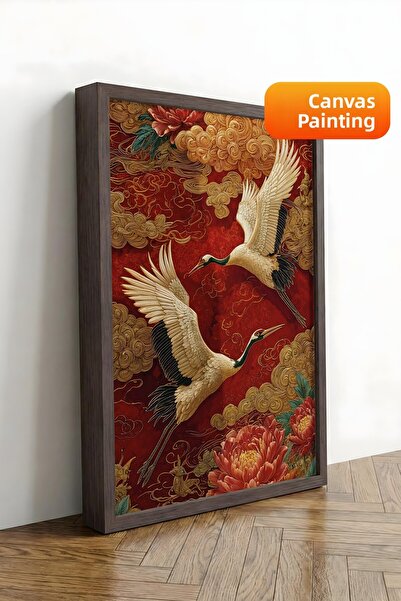 Postifull Pictură de perete, Tablou pe pânză cu ramă maro de lux, Seria Ritua...