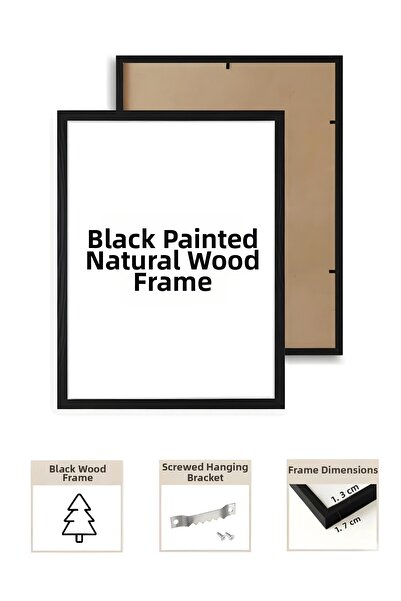 huhuli Wooden Painting Frame, Photo, Certificate, Poster, Puzzle, Baby Room F...