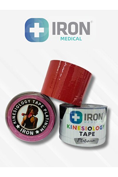 iron medical Kinesiology Tape Platinum Kinesio Athlete Muscle Pain Tape 5Cmx5...