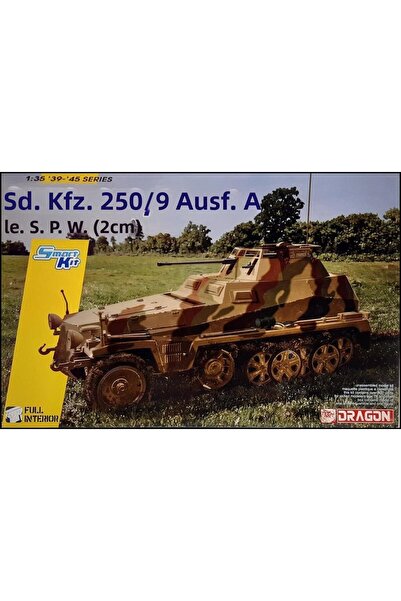 Generic Brand نموذج مصغر بمقياس 1/35، Sd.Kfz.250/9 Ausf.A le.S.P.W. (2 سم) نم...