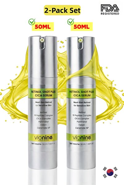 Vio nine سيروم ريتينول شوت بلس سيكا 0.1٪ صنع في كوريا (50 مل × 2)