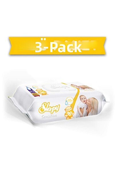 Sleepy مناديل مبللة 90 ورقة حساسة مجموعة من 3 مع غطاء بلاستيكي