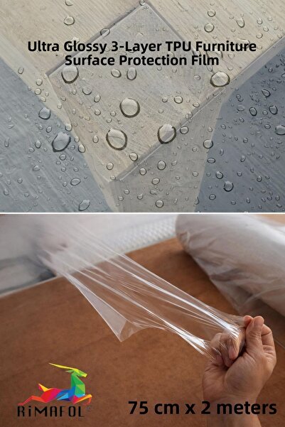 RİMAFOL فيلم حماية من مادة TPU فائق اللمعان بثلاث طبقات لطلاء أسطح الرخام للأ...