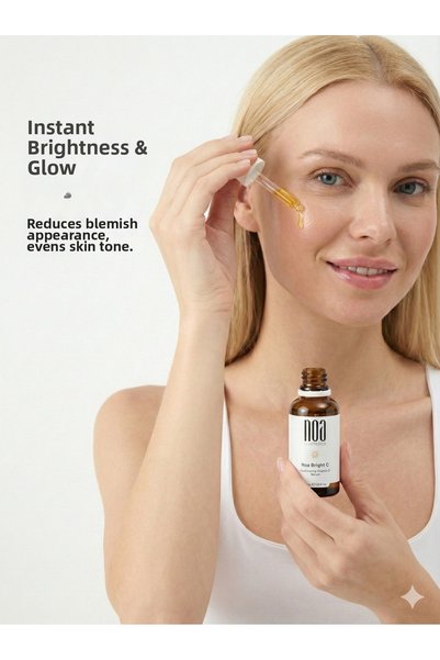 noa cosmetics Anti-Blemish Brightening Vitamin C Serum - Hyaluronic Acid, Glutathione, Ascorbic Acid 2X30 ml