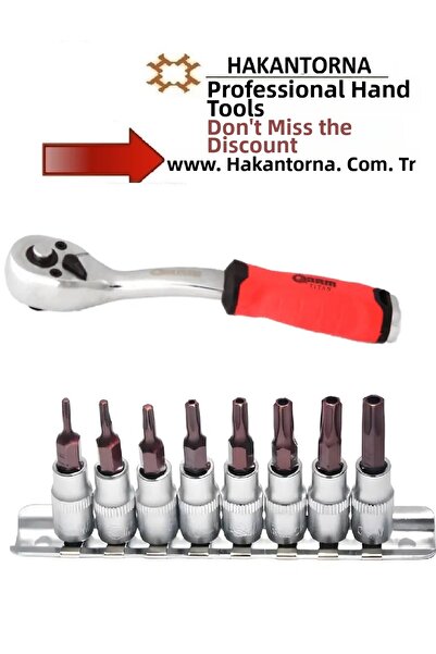 HakanTorna مجموعة أدوات التثبيت بمقاس 1/4 بوصة من نوع ARM، تتضمن 72 سنًا مثقو...