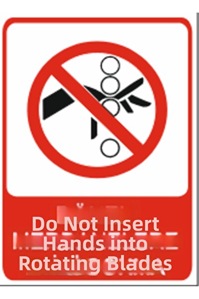 HiperAD Reklam لافتة تحذيرية من نوع DEKOTA بطباعة 'لا تلتفت إلى الأسطوانة الد...