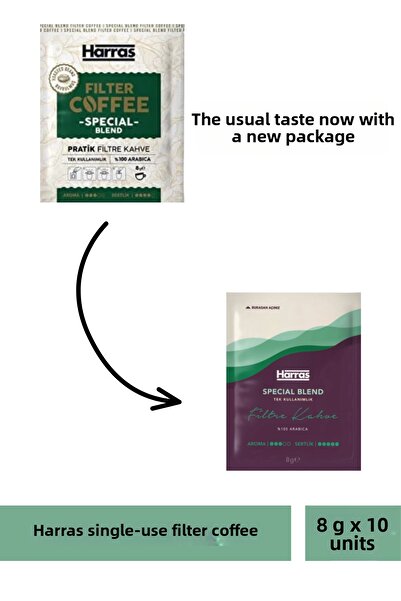 Harras 8g X 10 Pack - Disposable Filter Coffee
