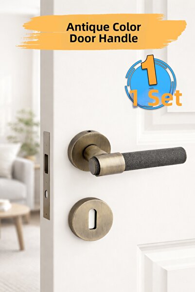 Badem10 (1 set - pereche) Buton rotund din seria Milano, mâner de ușă modern ...