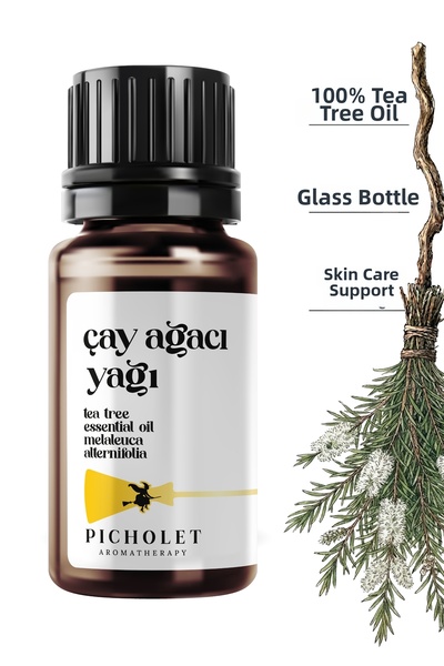 Picholet زيت شجرة الشاي العطري 10 مل نقي وطبيعي 100% (زيت شجرة الشاي العطري)