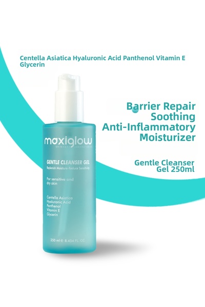 MaxiGlow Facial Cleansing Gel for Sensitive Skin, Barrier Repairing Anti-Redn...