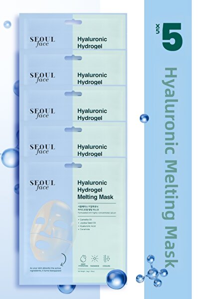 Dermal قناع الوجه الكوري الهلامي الهلامي الهيدروجيني الشفاف المرطب والذائب 34...