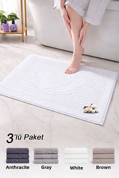 Vionel Home Памучна кърпа за крака | Комплект от 3 броя | Комплект кърпи | Ки...